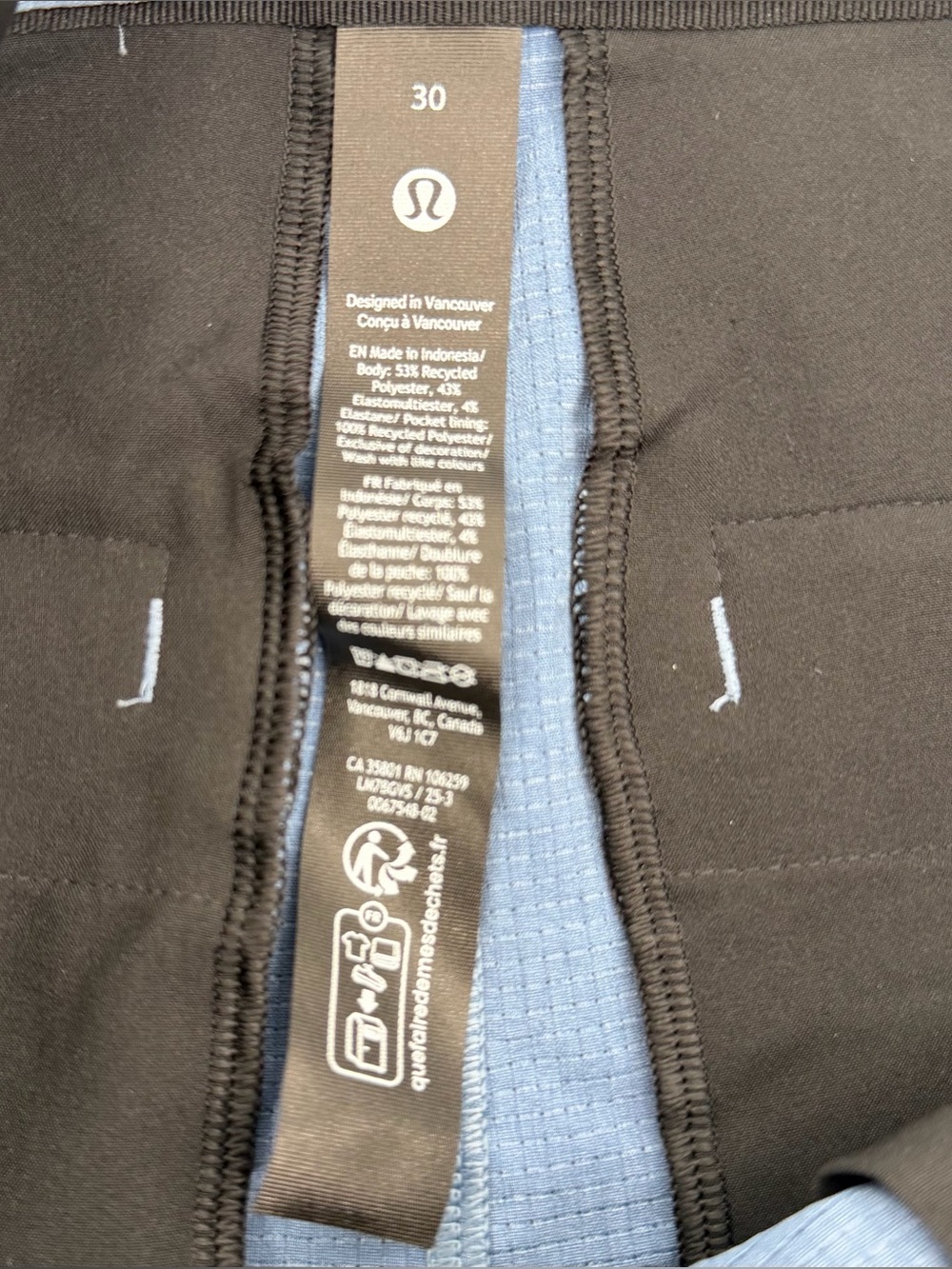 NWT Lululemon Men's ABC Classic-Fit Short 9" WovenAir 30 Blue Golf Luxury Preppy - Picture 6 of 9